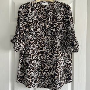 Calvin Klein Medium leopard blouse